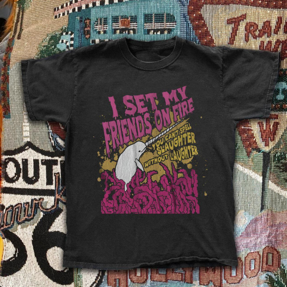 I Set My Friends On Fire Band Tee Black Post Hardcore Metalcore Scene Music Tee